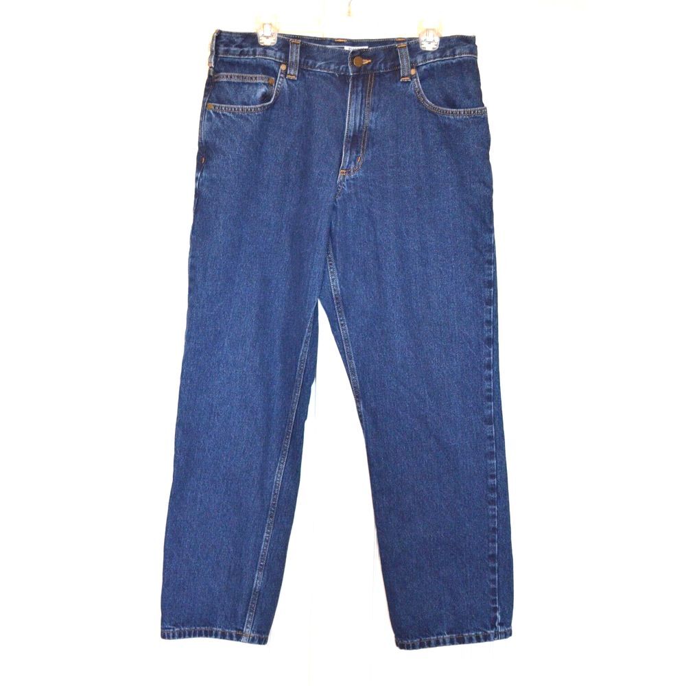 Carhartt Men's  Jeans - Dark Blue Denim